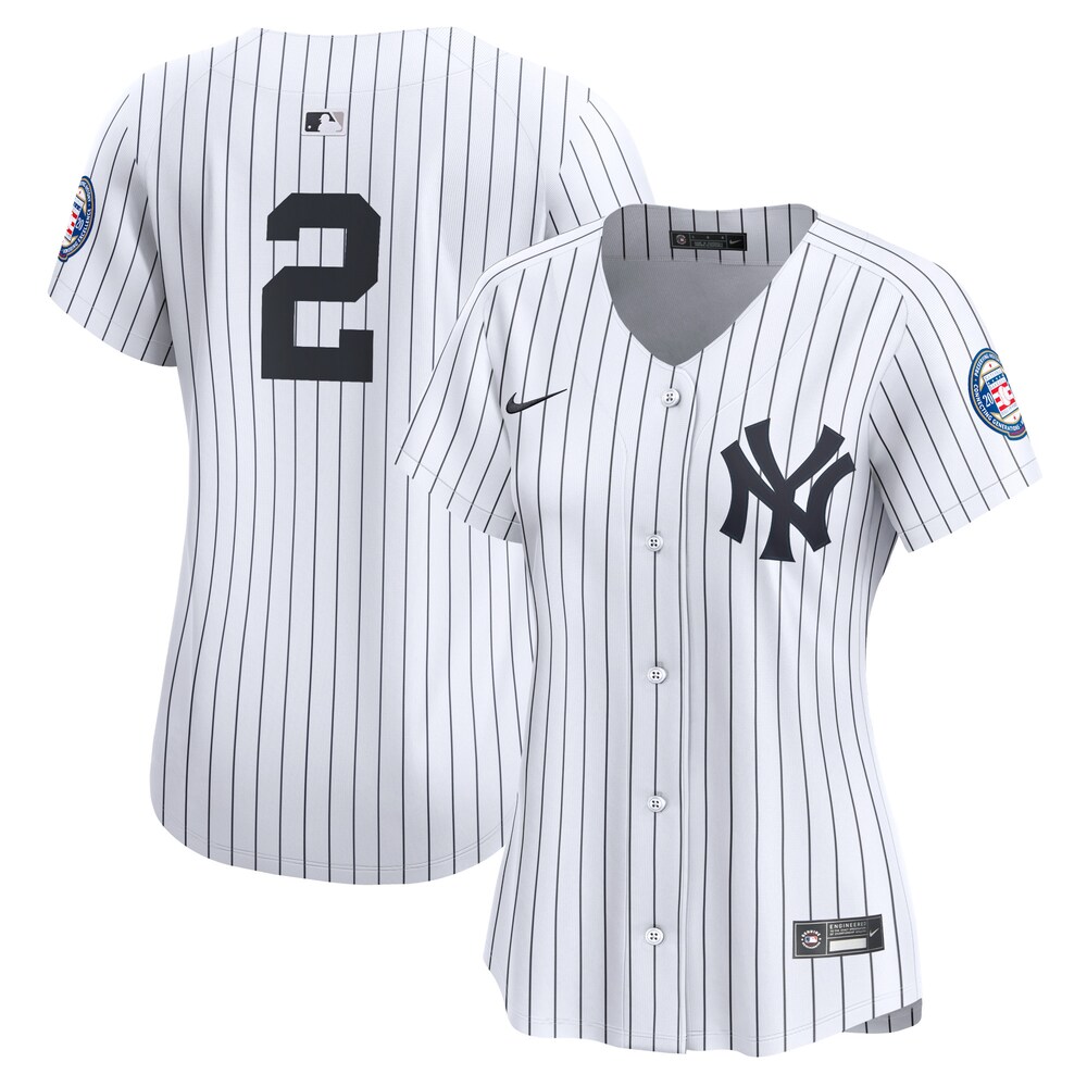 Derek Jeter New York Yankees Women's Home Limited Player Jersey - White