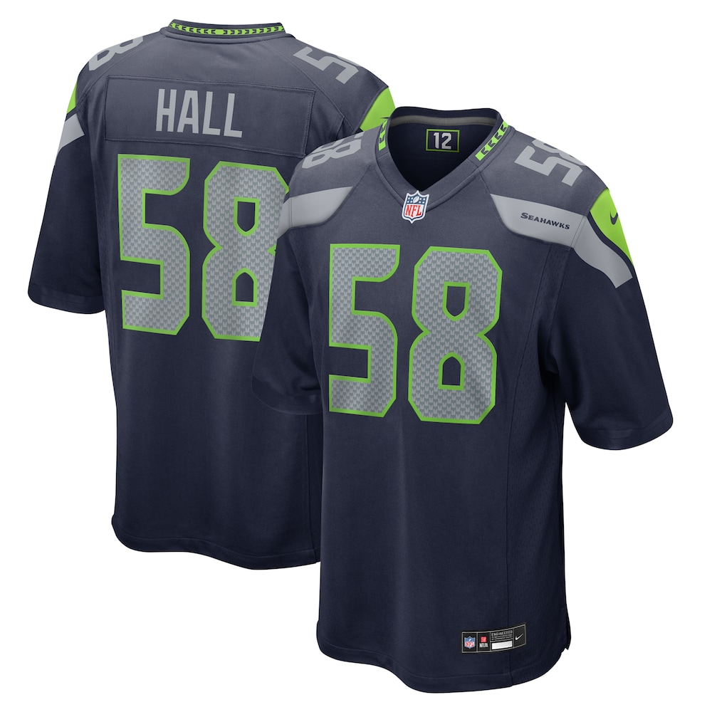 Derick Hall Seattle Seahawks  Game Jersey |  College Navy