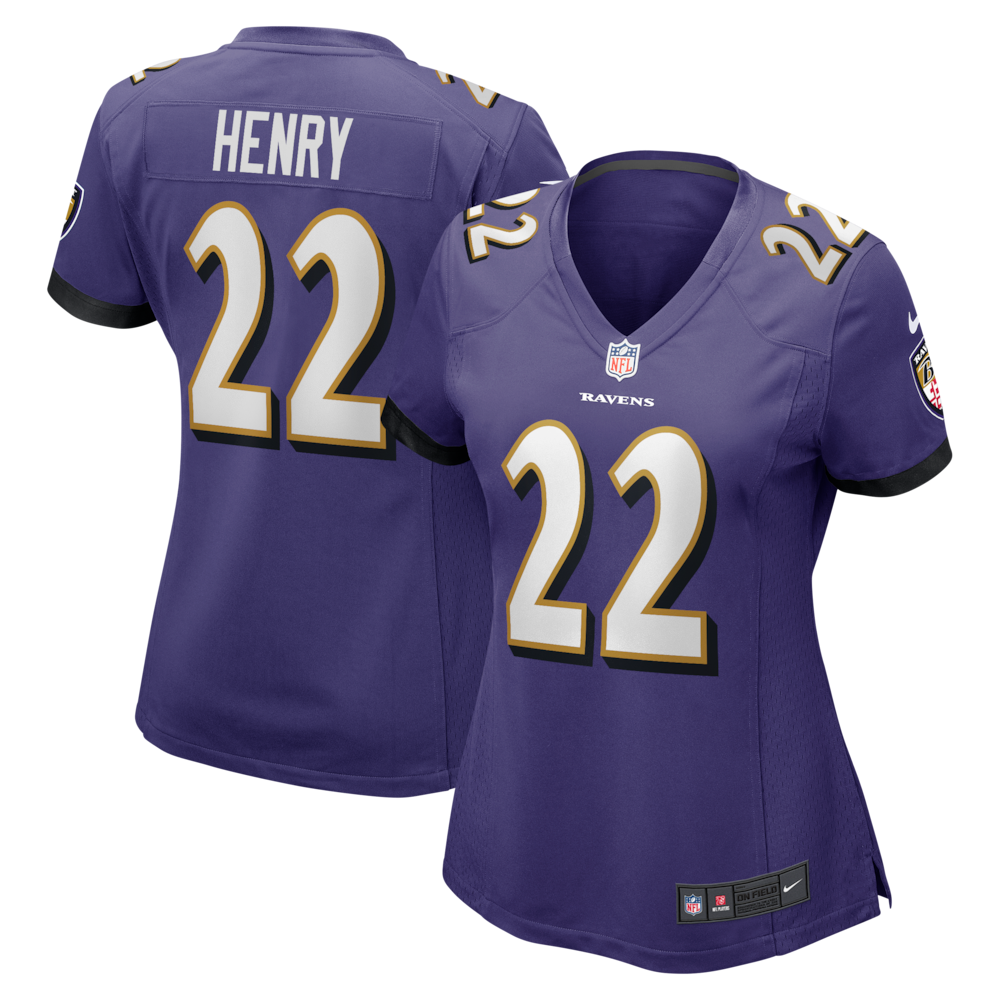 Derrick Henry Baltimore Ravens Women's Game Player Jersey - Purple