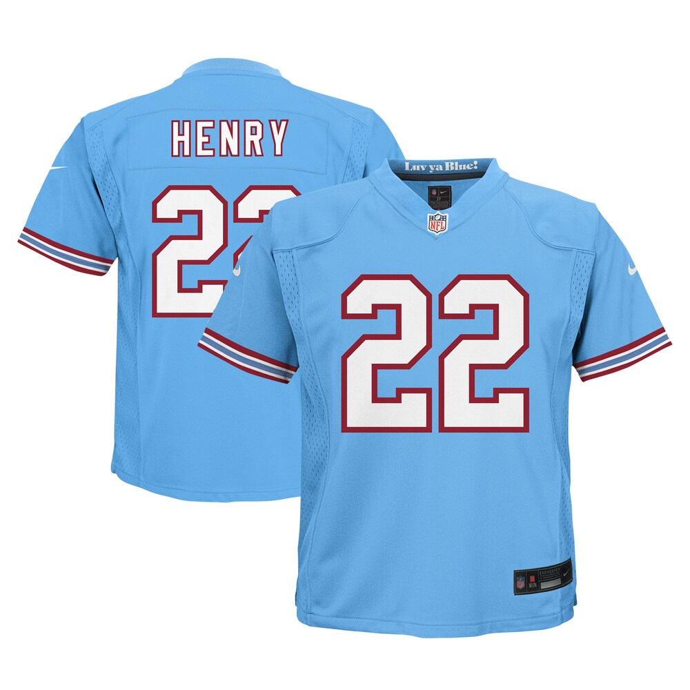 Derrick Henry Tennessee Titans Nike Preschool Oilers Throwback Alternate Game Jersey - Light Blue