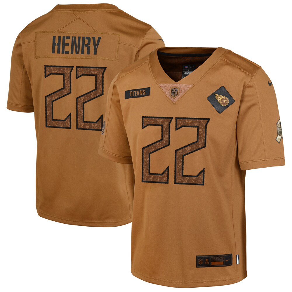 Derrick Henry Tennessee Titans Salute To Service Limited Jersey - Brown