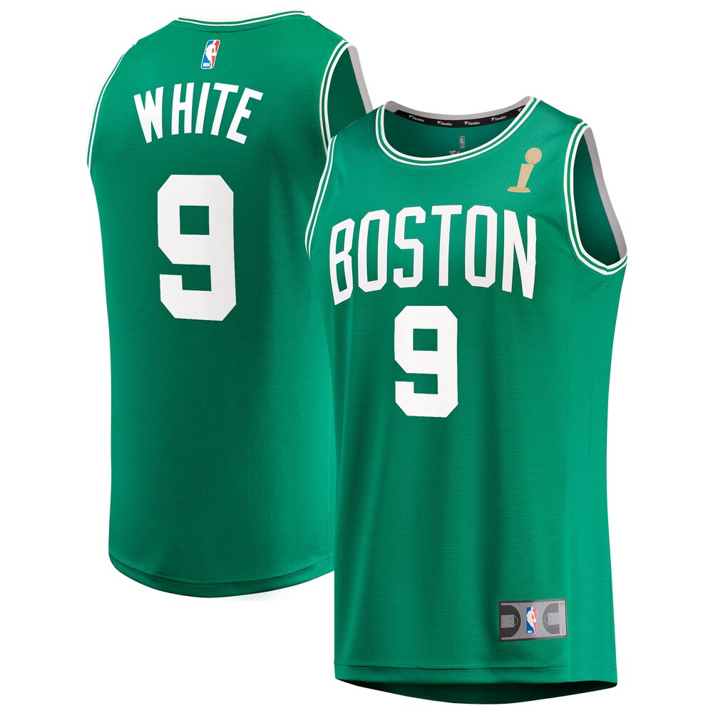 Derrick White Boston Celtics Fanatics Youth 2024 NBA Finals Champions Fast Break Replica Player Jersey - Kelly Green - Icon Edition