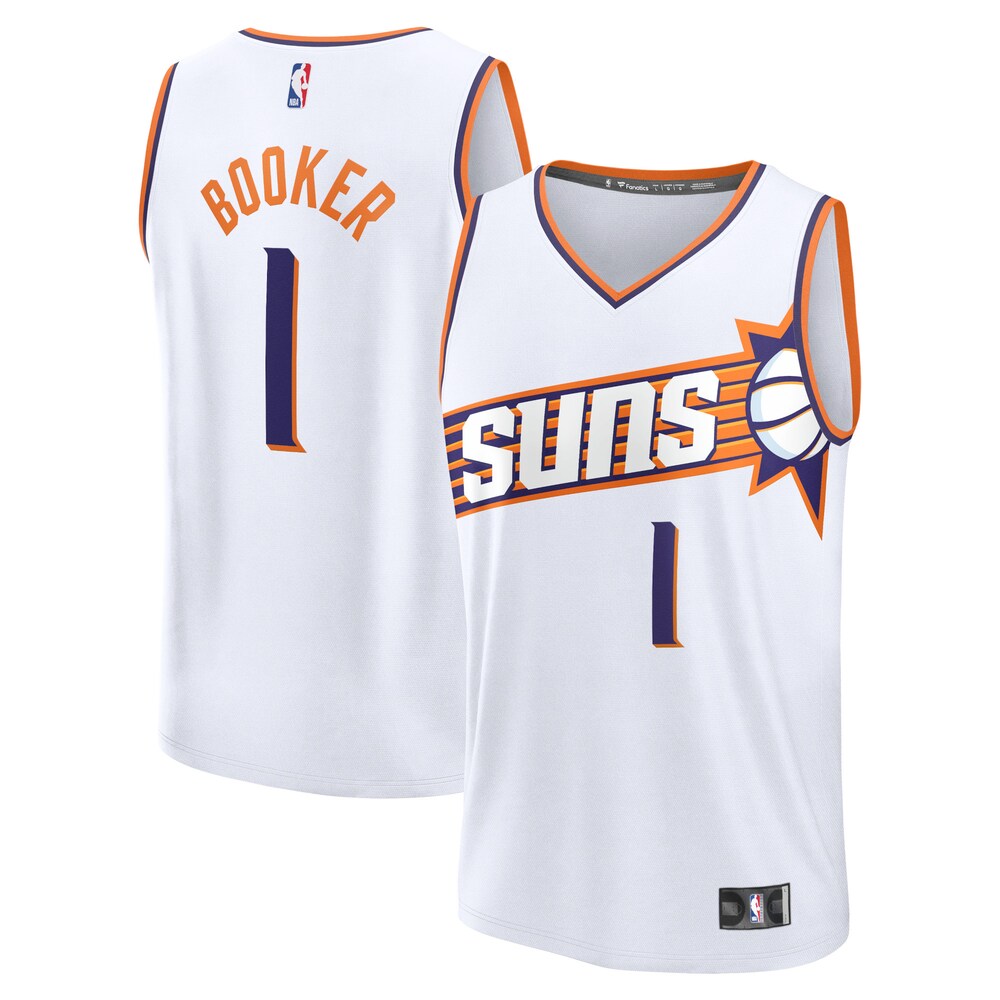 Devin Booker Phoenix Suns Fanatics Branded 2023/24 Fast Break Replica Jersey - Association Edition - White