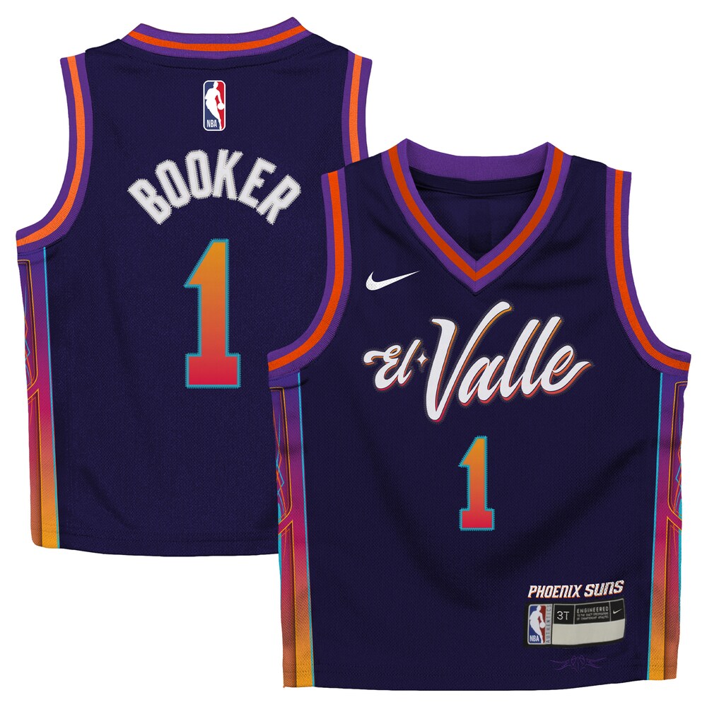 Devin Booker Phoenix Suns Nike Toddler 2023/24 Swingman Replica Jersey - City Edition - Purple