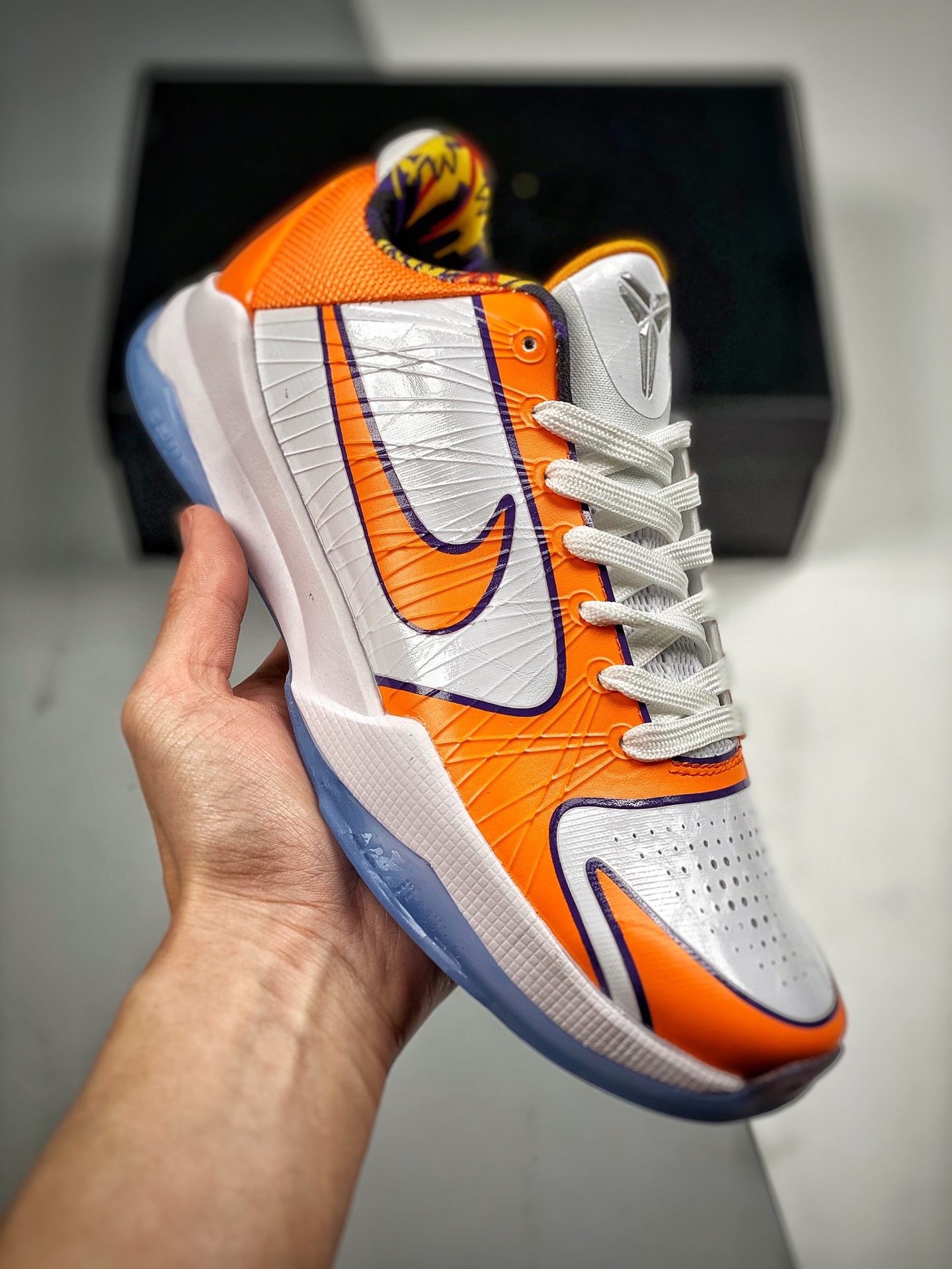 Devin Booker's x Nike Kobe 5 Protro White Orange Shoes