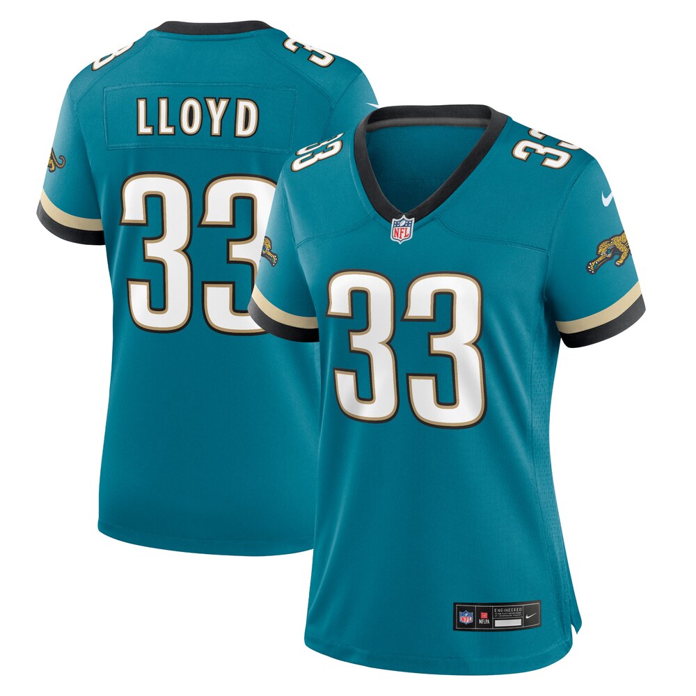 Devin Lloyd Jacksonville Jaguars Women's Prowler Throwback Game Jersey - Teal