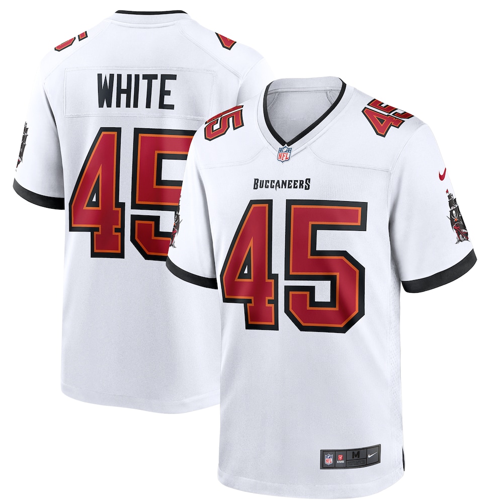 Devin White Tampa Bay Buccaneers Game Jersey - White