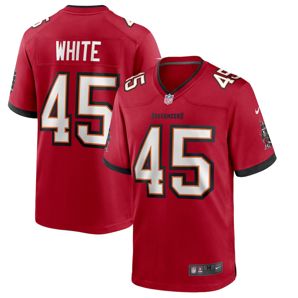 Devin White Tampa Bay Buccaneers Game Player Jersey - Red