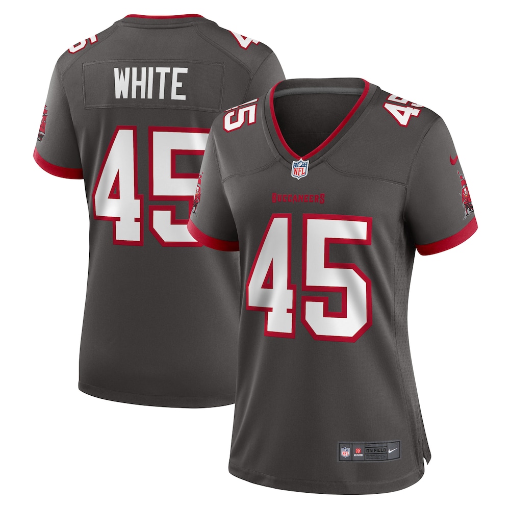 Devin White Tampa Bay Buccaneers Women's Game Jersey - Pewter