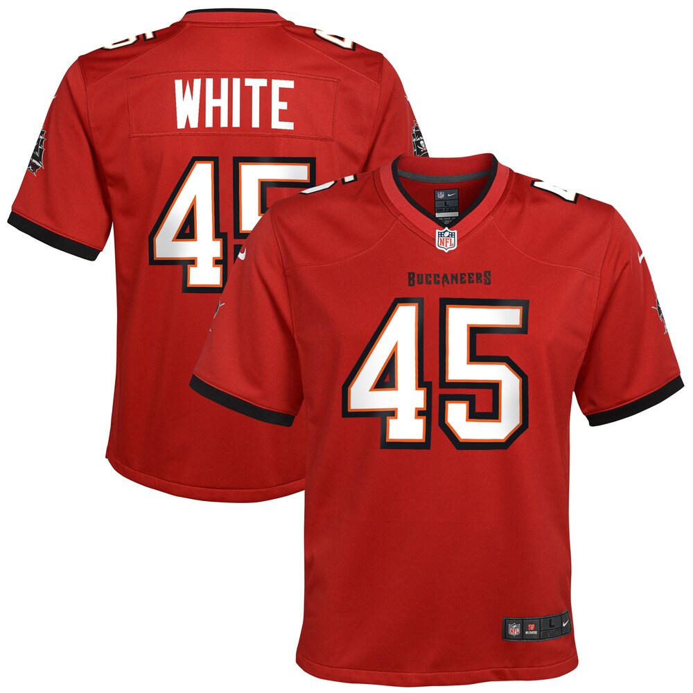 Devin White Tampa Bay Buccaneers Youth Game Jersey | Red