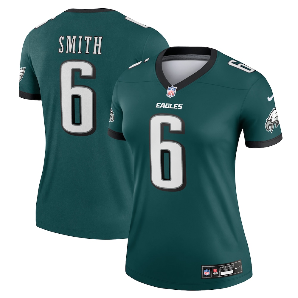 DeVonta Smith Philadelphia Eagles Women's Team Legend Player Performance Top | Midnight Green