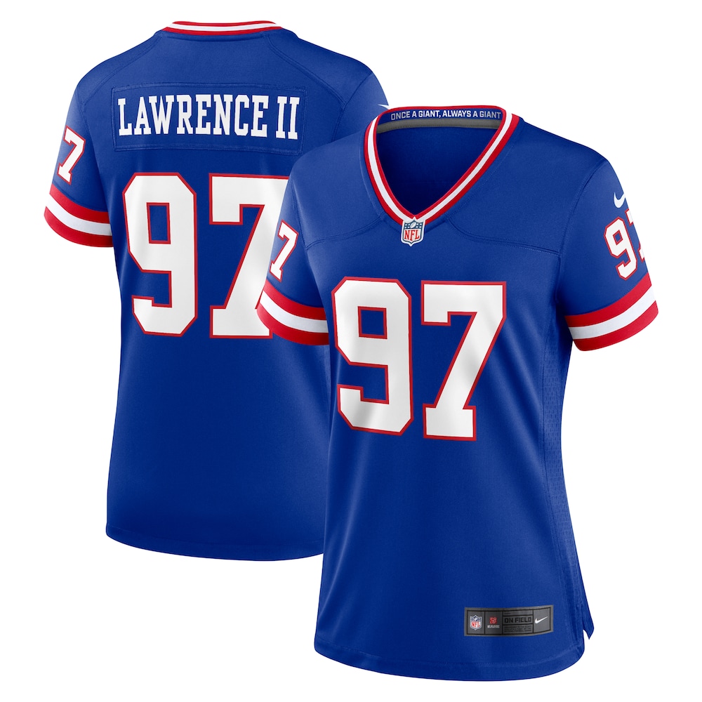 Dexter Lawrence II New York Giants Women's Classic Game Player Jersey | Royal