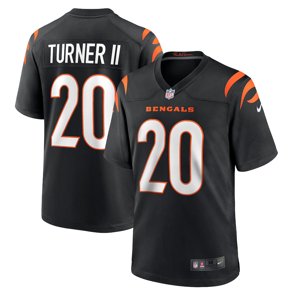 DJ Turner Cincinnati Bengals Team Game Jersey |  Black