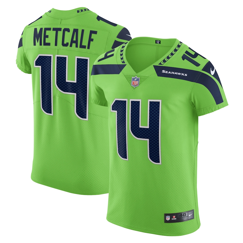 DK Metcalf Seattle Seahawks Alternate Vapor Elite Player Jersey | Neon Green