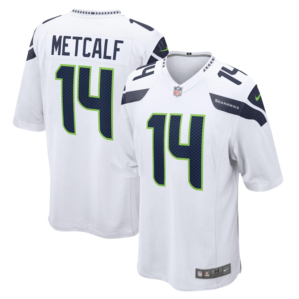 DK Metcalf Seattle Seahawks Game Jersey | White