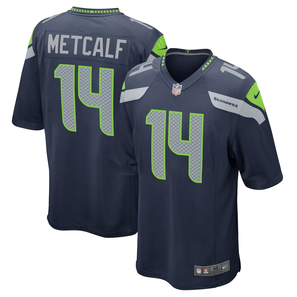 DK Metcalf Seattle Seahawks Game Team Jersey | College Navy