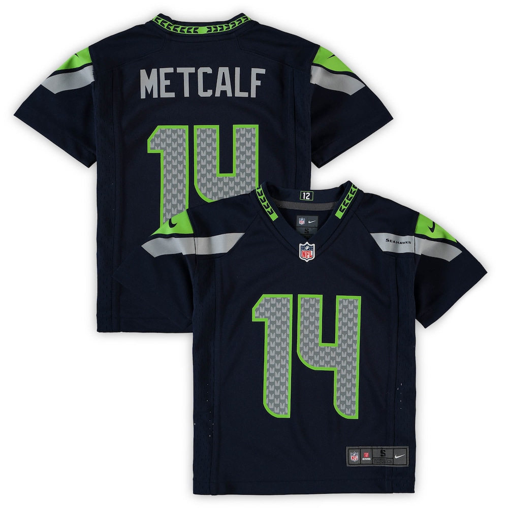 DK Metcalf Seattle Seahawks Preschool Game Jersey - Navy