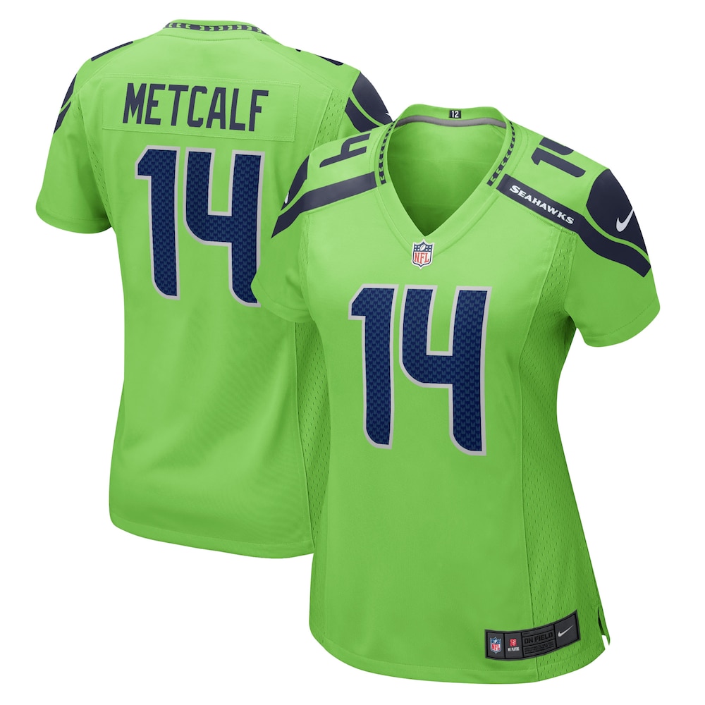 DK Metcalf Seattle Seahawks Women's Game Jersey | Neon Green