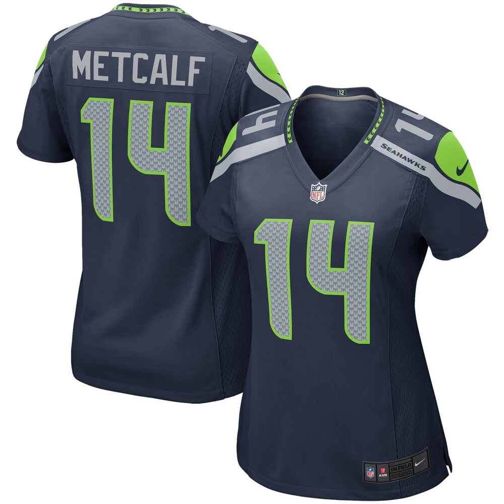 DK Metcalf Seattle Seahawks Women's Game Player Jersey | College Navy