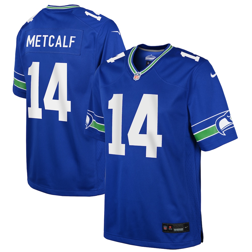 DK Metcalf Seattle Seahawks Youth Game Jersey | Royal