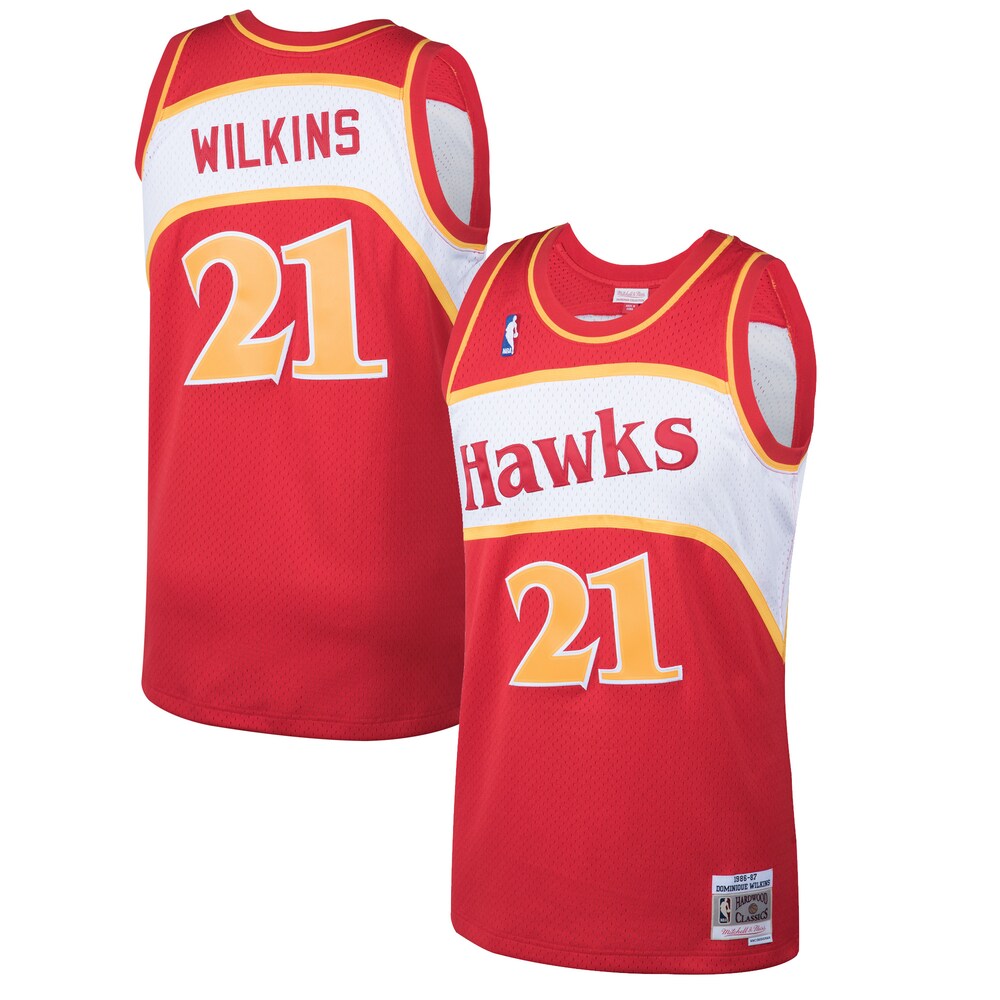 Dominique Wilkins Atlanta Hawks Mitchell x Ness 1986/87 Hardwood Classics Swingman Jersey | Red