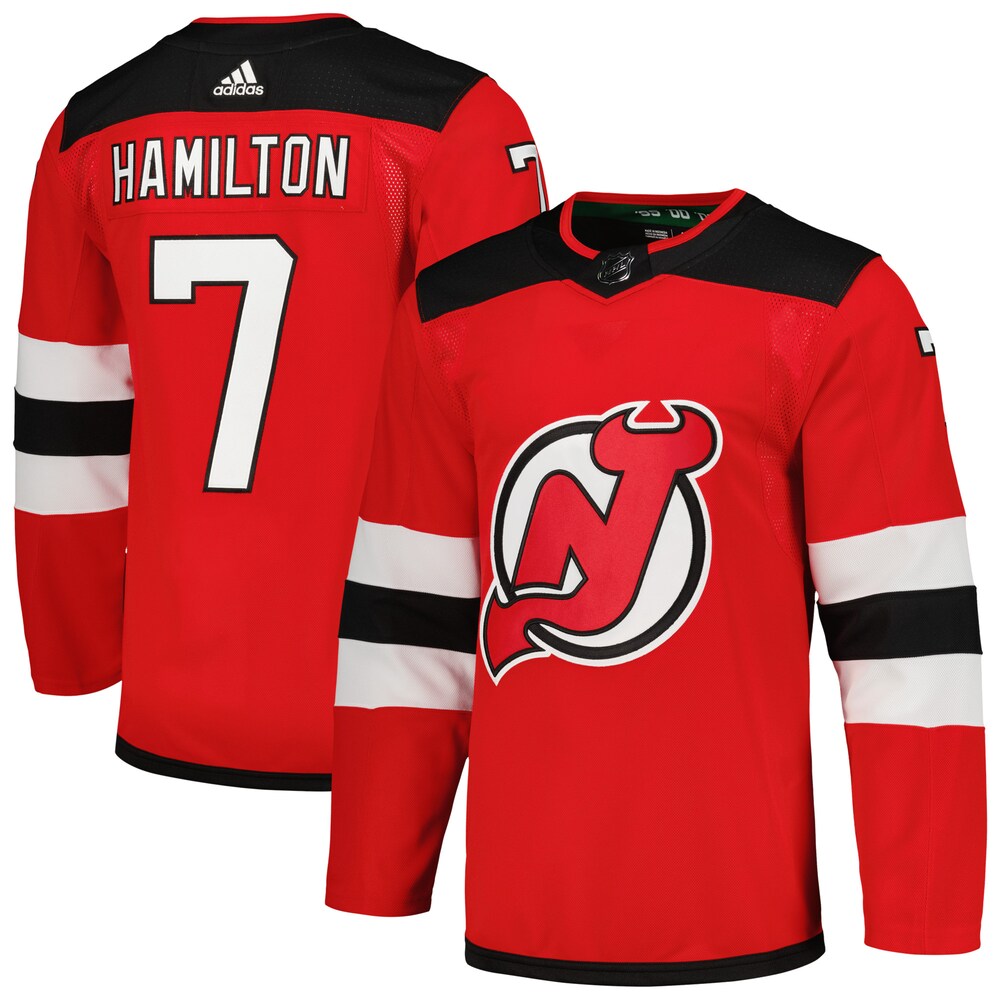 Dougie Hamilton New Jersey Devils adidas Home Primegreen Authentic Player Jersey - Red