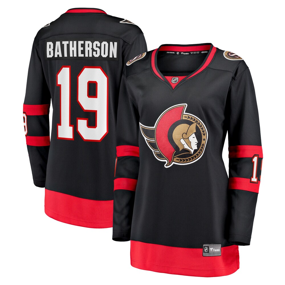 Drake Batherson Ottawa Senators Fanatics Branded Women's Home Breakaway Player Jersey - Black
