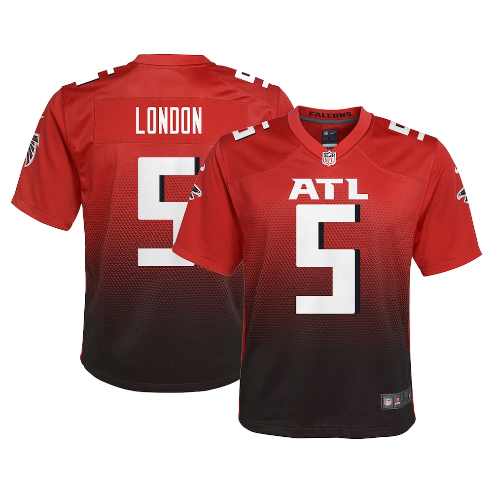 Drake London Atlanta Falcons Youth Game Jersey - Red