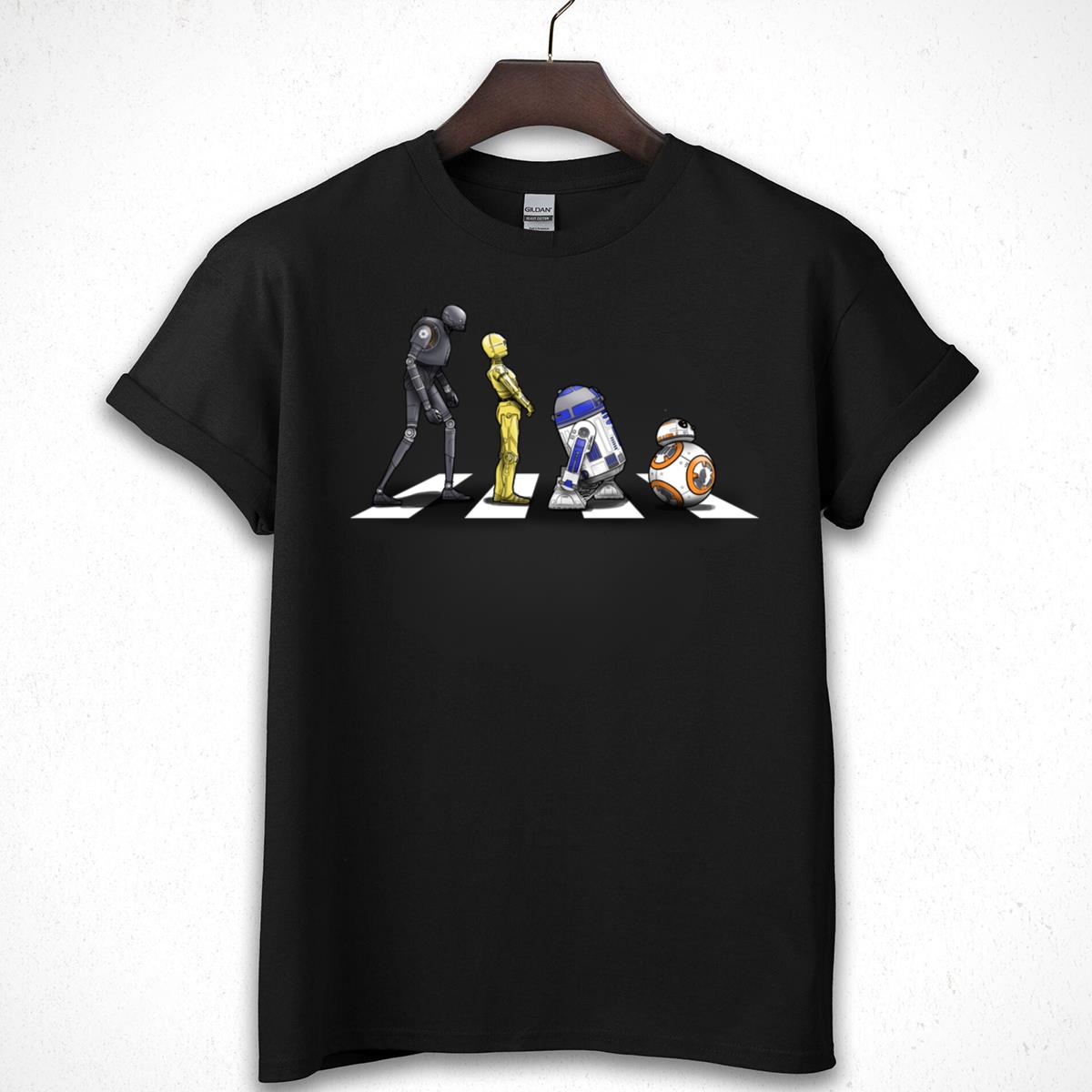 Droid Abbey Road Graphic T-Shirt, Robot Inspired Tee