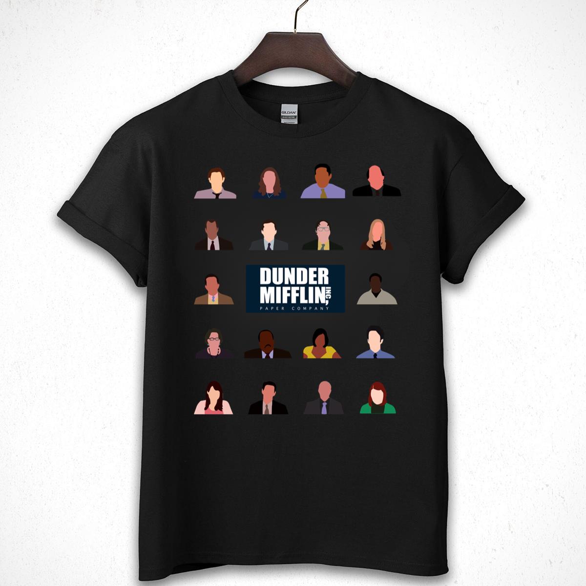 Dunder Mifflin Staff Minimalist Graphic Tee TV Show T-Shirt