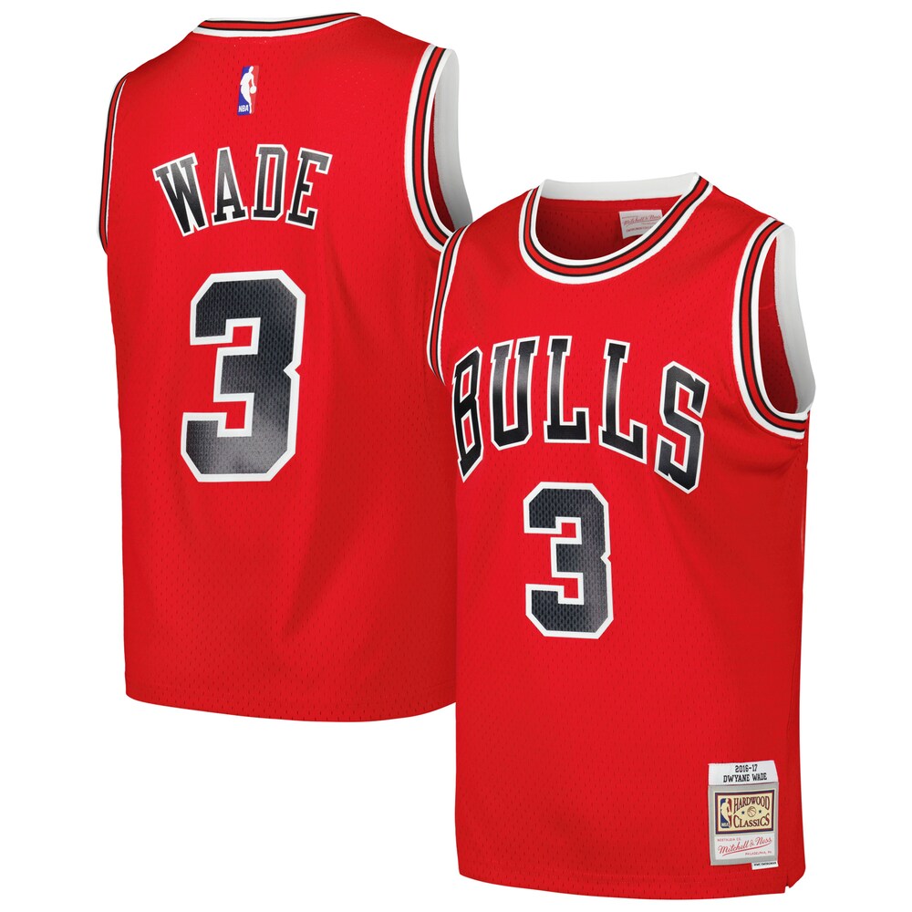 Dwyane Wade Chicago Bulls Mitchell x Ness 2016/17 Hardwood Classics Swingman Jersey | Red