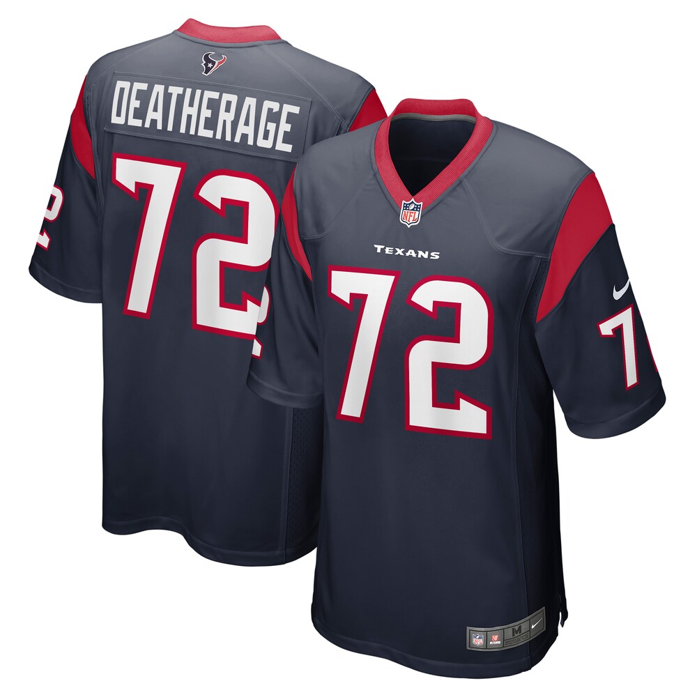 Dylan Deatherage Houston Texans Nike Team Game Jersey - Navy