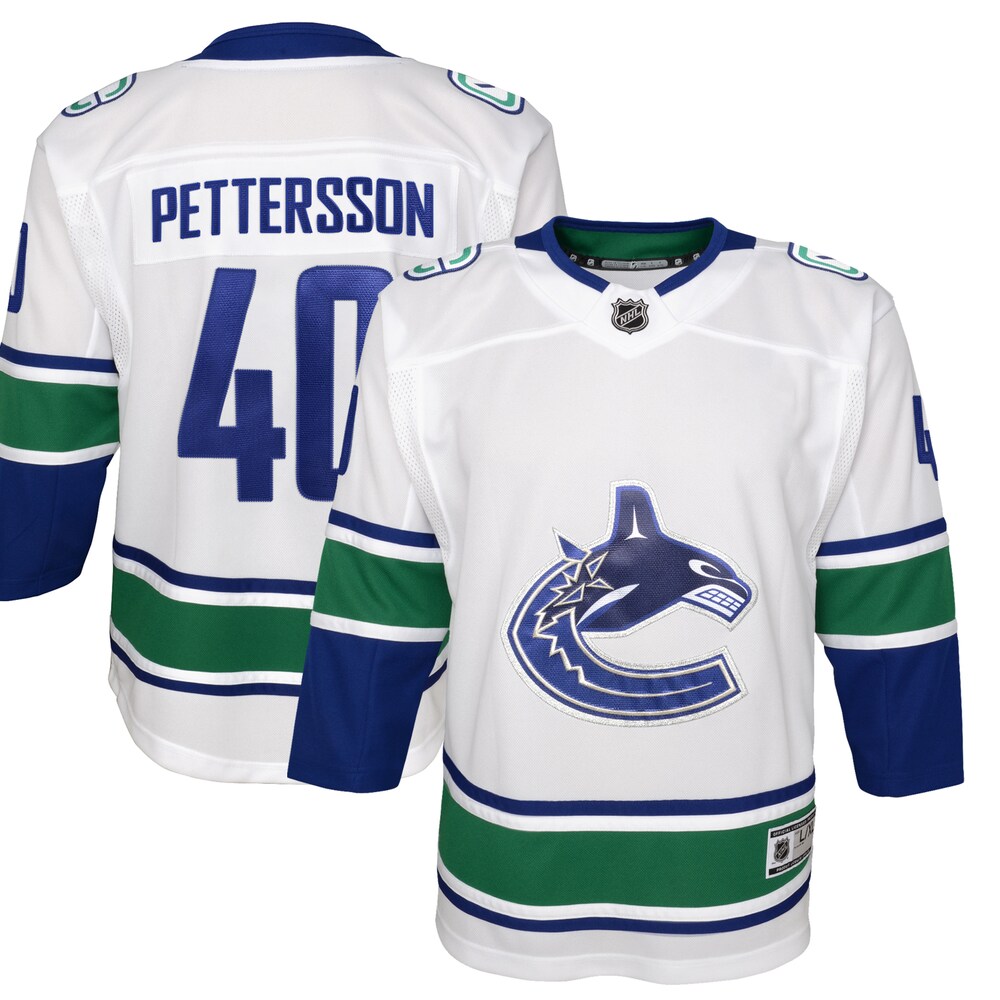 Elias Pettersson Vancouver Canucks Youth 2019/20 Away Premier Player Jersey | White