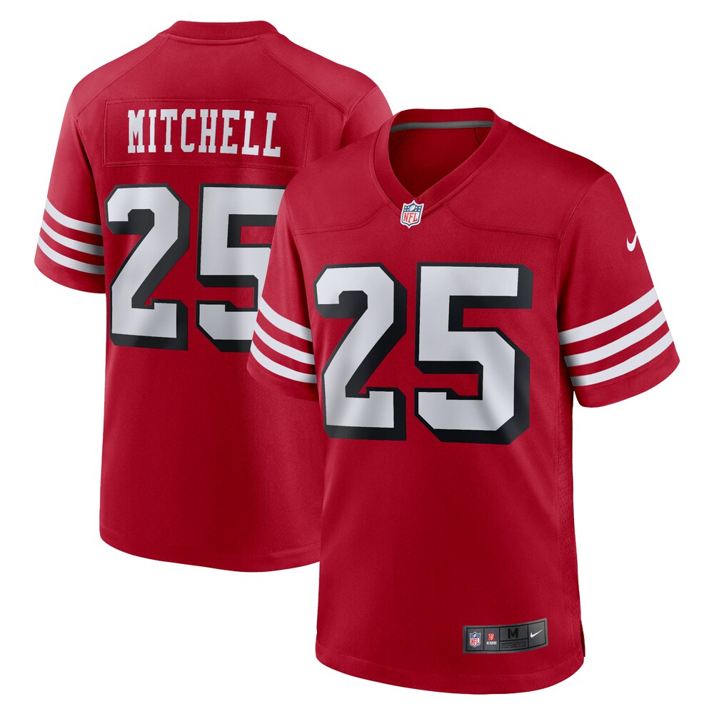 Elijah Mitchell San Francisco 49ers Alternate Team Game Jersey | Scarlet