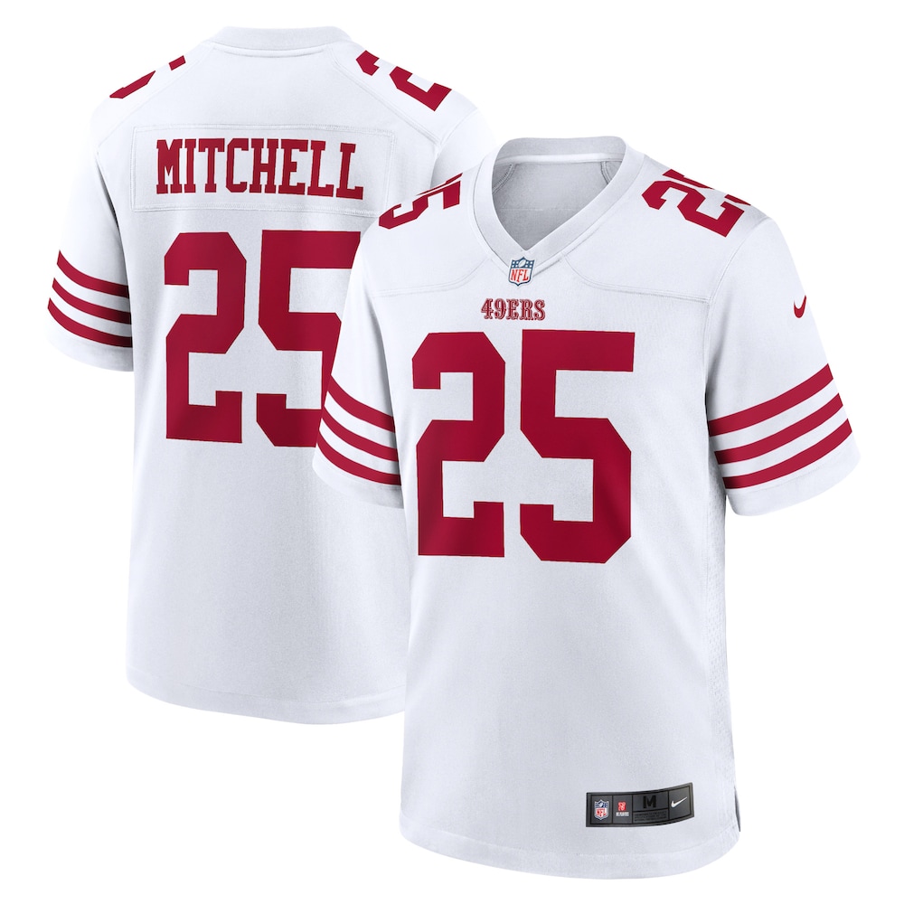 Elijah Mitchell San Francisco 49ers Player Game Jersey - White