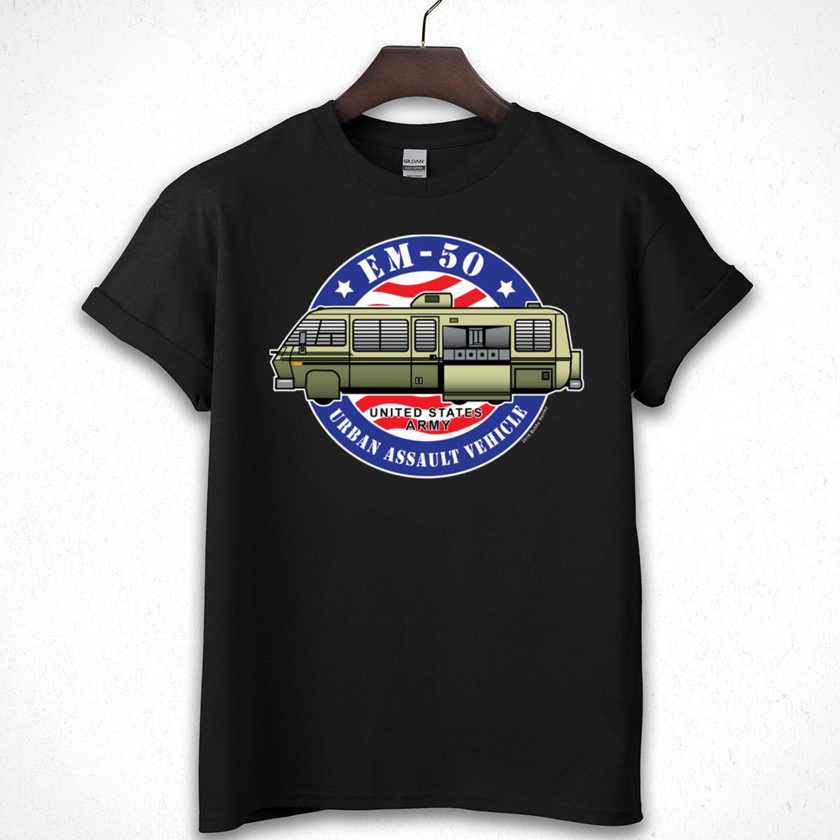 EM-50 Urban Assault Vehicle USA Army Funny Movie Graphic T-Shirt