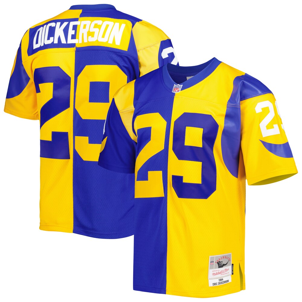 Eric Dickerson Los Angeles Rams Mitchell x Ness 1984 Split Legacy Replica Jersey | Royal/Gold