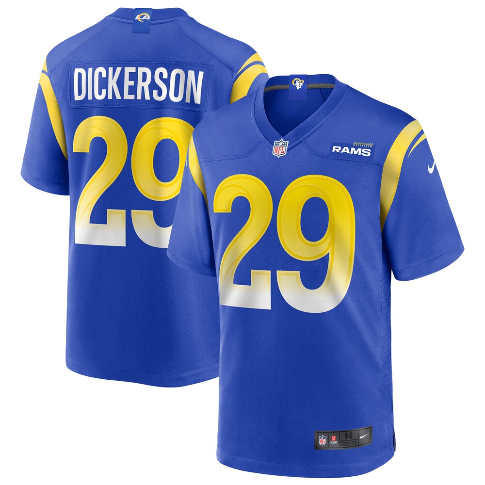 Eric Dickerson Los Angeles Rams Game Retired Player Jersey - Royal