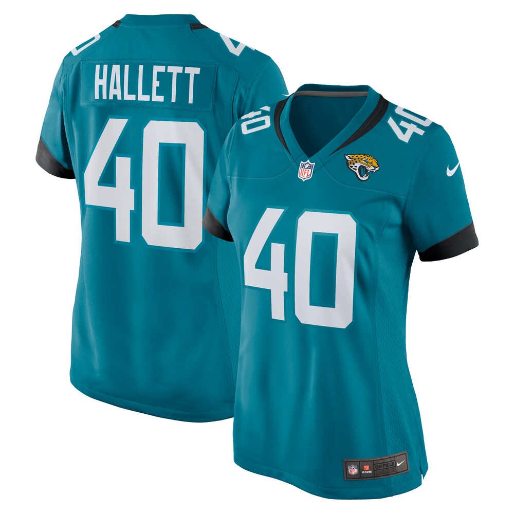 Erick Hallett Jacksonville Jaguars Women's  Game Jersey |  Teal