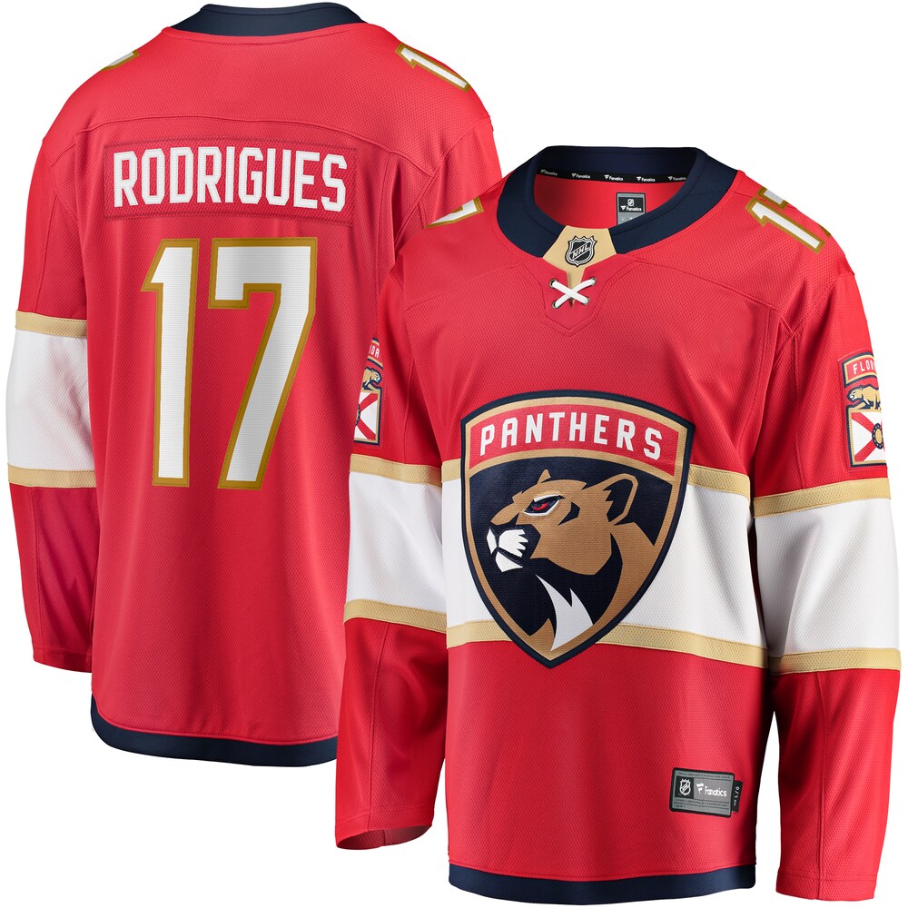 Evan Rodrigues Florida Panthers Fanatics Branded Home Breakaway Jersey - Red