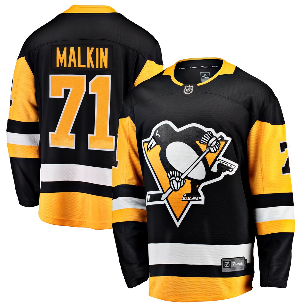 Evgeni Malkin Pittsburgh Penguins Fanatics Branded Home Breakaway Jersey - Black
