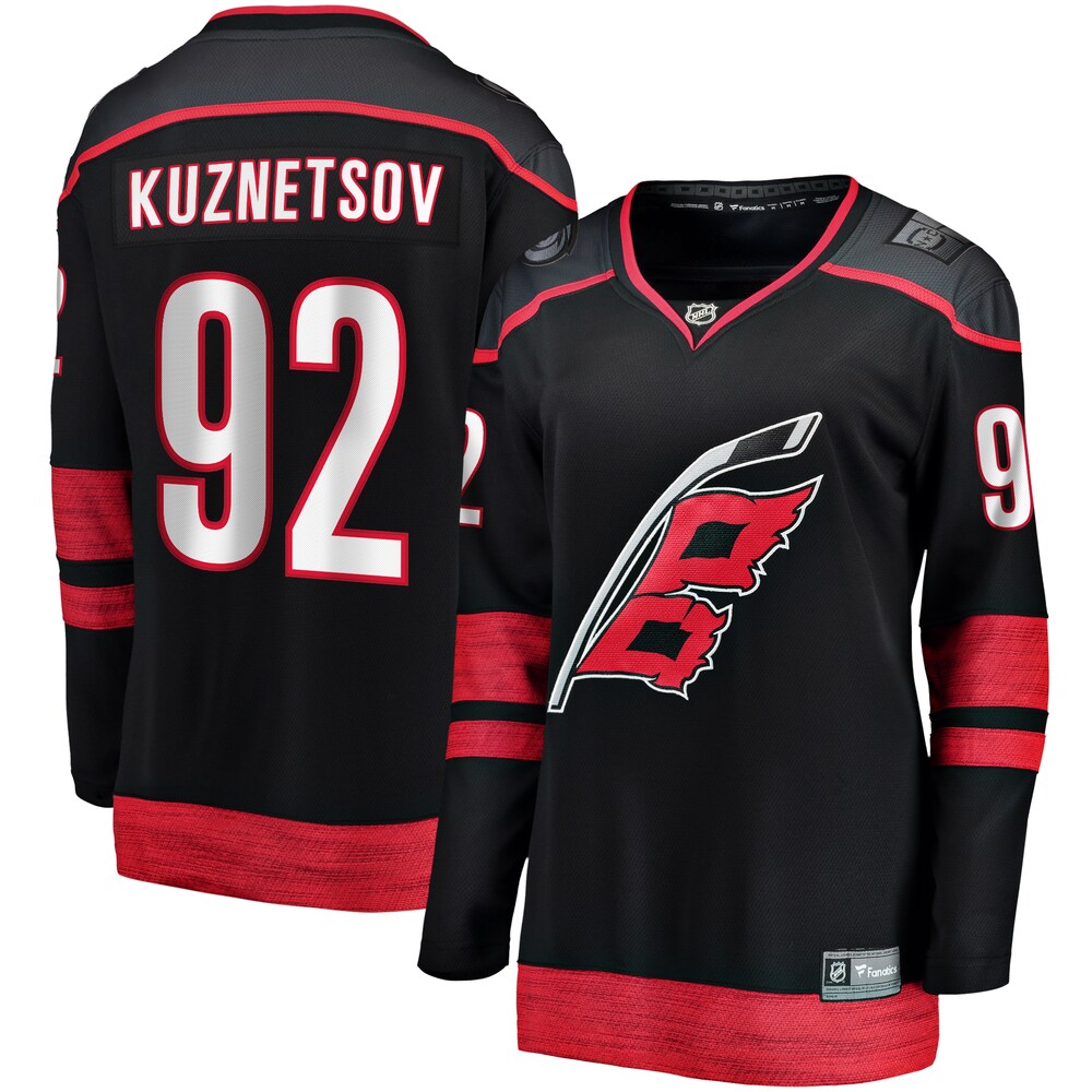 Evgeny Kuznetsov Carolina Hurricanes Fanatics Women's Home Breakaway Jersey | Black