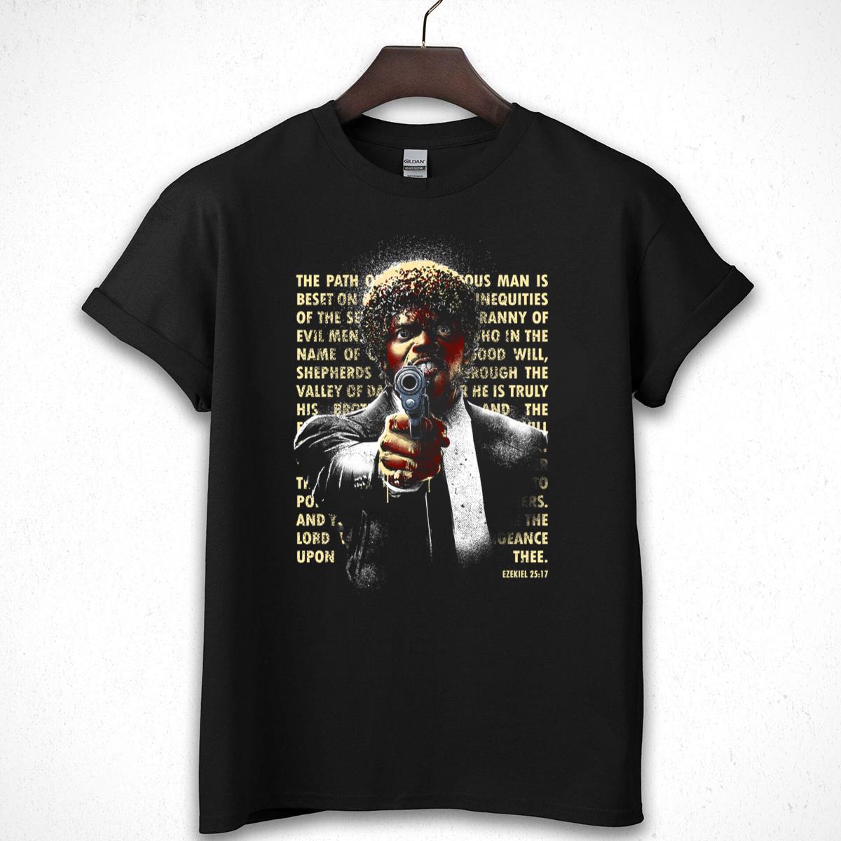 Ezekiel 2517 Pulp Fiction Movie Quote Graphic T-Shirt