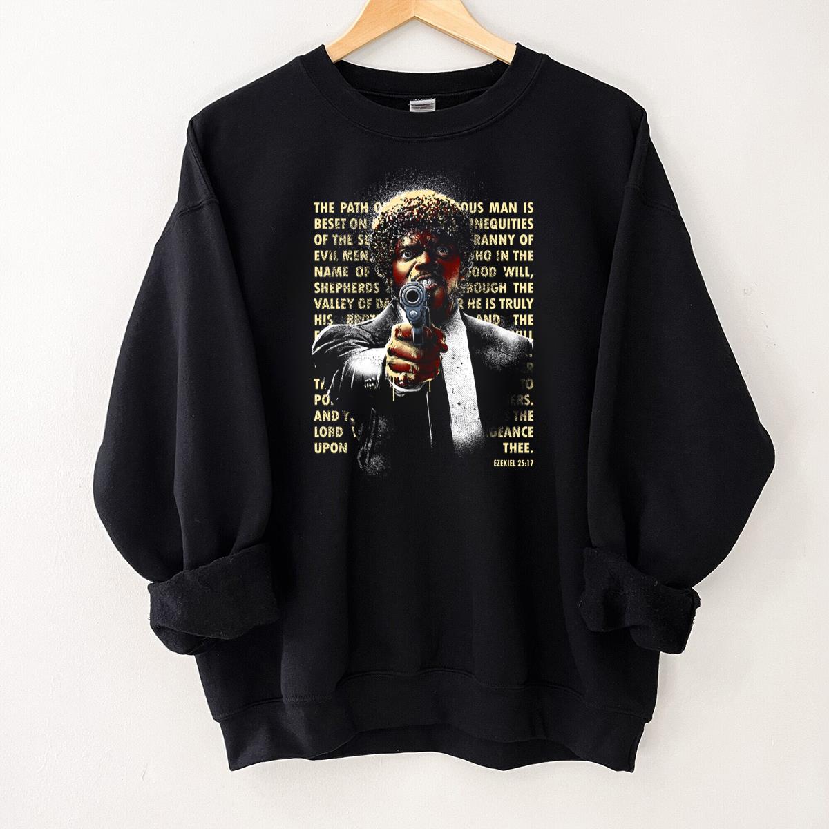 Ezekiel 2517 Pulp Fiction Movie Quote Graphic T-Shirt