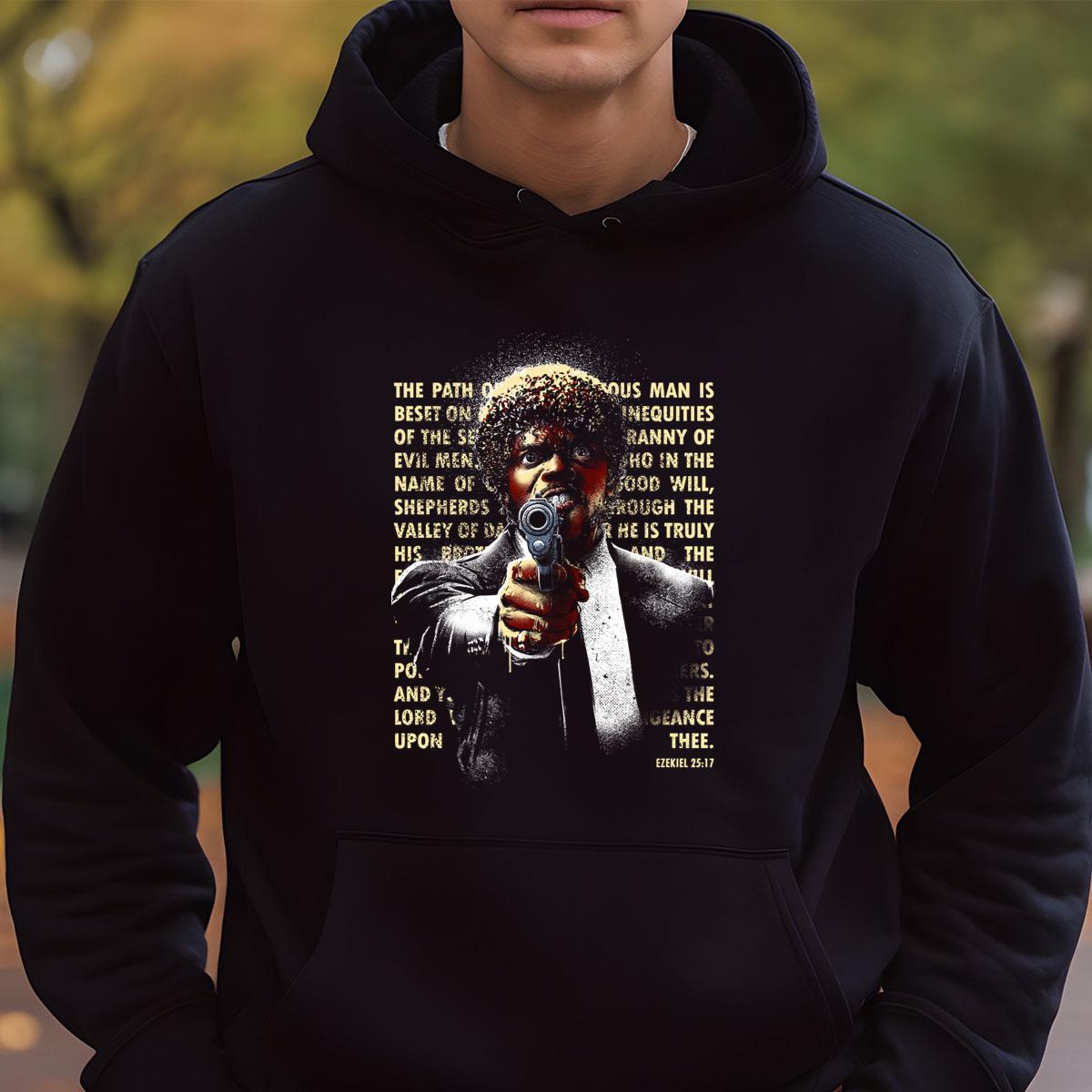 Ezekiel 2517 Pulp Fiction Movie Quote Graphic T-Shirt