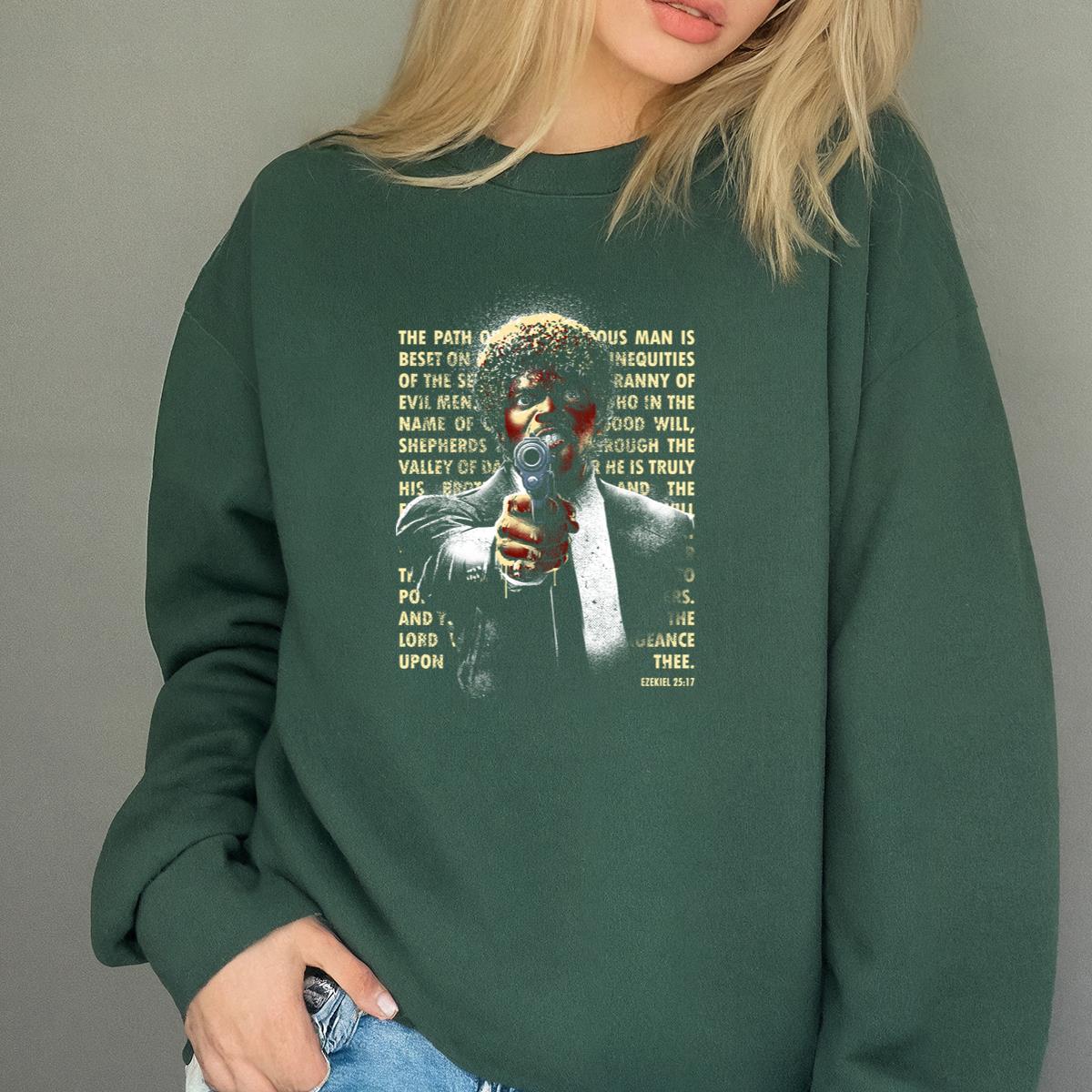 Ezekiel 2517 Pulp Fiction Movie Quote Graphic T-Shirt