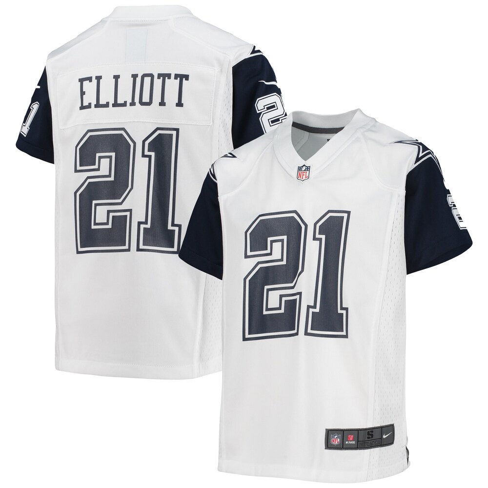 Ezekiel Elliott Dallas Cowboys Youth Alternate Game Jersey - White