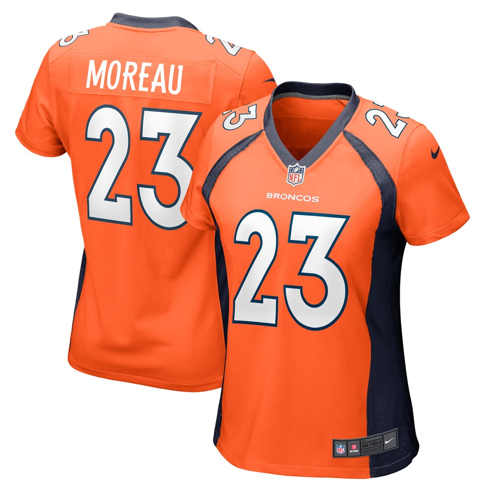 Fabian Moreau Denver Broncos Women's Team Game Jersey |  Orange