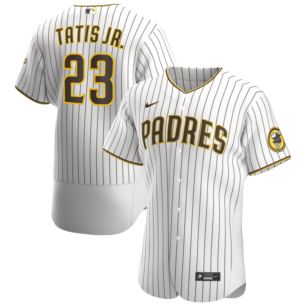 Fernando Tatís Jr. San Diego Padres Home Authentic Player Jersey - White/Brown