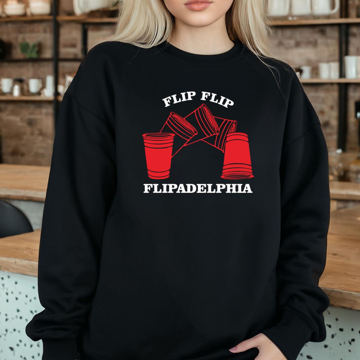 Flip Cup Beer Pong Drinking Game Graphic Tee